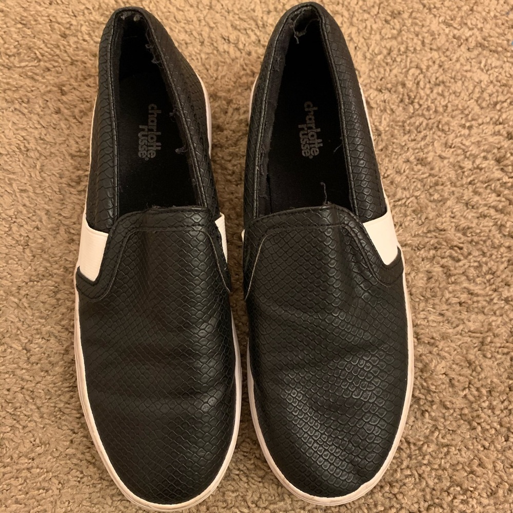 Black Slip-On Sneakers